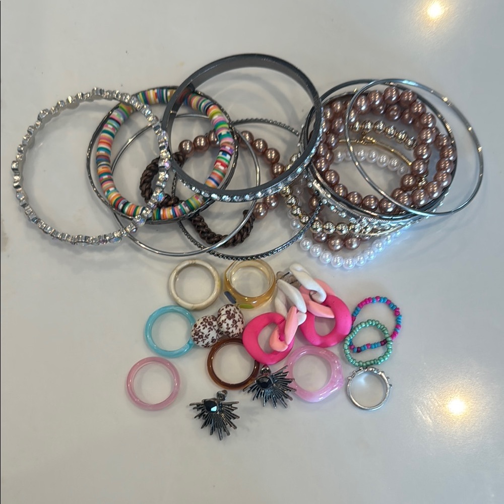Colorful Bracelet and Earring Set
